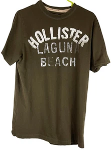 Vintage Hollister boys T-shirt single stitch Brown/white Laguna Beach Sz L - Picture 1 of 7