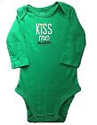 Carter's Infant Kiss Me I'm Lucky St Patrick's Day Green One-Piece, 3 Months 3M