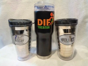 SET OF THREE Travel Mugs Tumbler Bundle Coffee Cup New and Unused - Picture 1 of 4