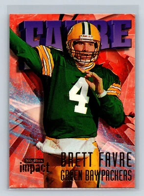 1997 Skybox Impact - Brett Favre #4 - Image 1 of 2