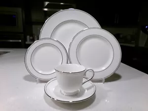 LENOX FEDERAL PLATINUM COMPLETE PLACE SETTING FIRST QUALITY - Picture 1 of 7
