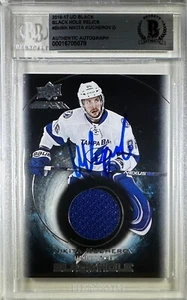 Nikita Kucherov auto card 2016-17 Upper Deck Black Tampa Bay Lightning BAS Encap - Picture 1 of 3