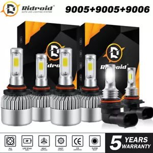 Combo de faros LED alta baja niebla 6x 6x para Dodge RAM 1500 3500 2016-2019 - Imagen 1 de 24