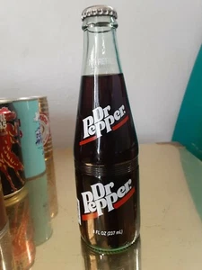 Dr. Pepper 8 oz Glasflasche voll Mitte 1990er ohne Nachfüllung Vitro Verpackung Monterrey  - Bild 1 von 8