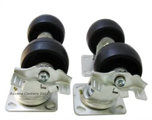4PHRSB 4" Toolbox Caster Set of 4, Polyolefin Wheels, 2400 lb. Capacity - Picture 1 of 3