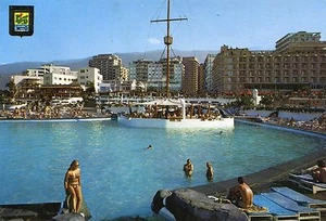 Alte Postkarte - Puerto de la Cruz - Piscina Costa Martinez y Panorámica - Picture 1 of 1