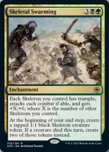 [4x] Skeletal Swarming - Foil Near Mint, English Adventures in the Forgotten Rea - Picture 1 of 1