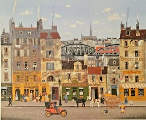 Delacroix Dejeuner au Restaurant original lithograph hand signed - Picture 1 of 2