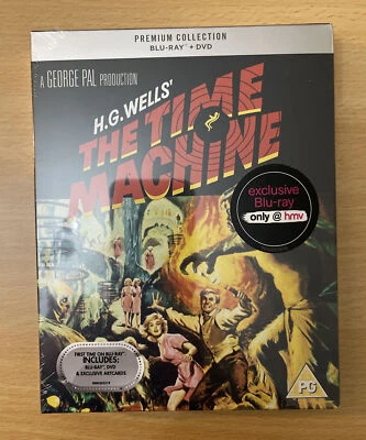 THE TIME MACHINE - 1960 BLURAY & DVD + ARTCARDS HMV PREMIUM COLLECTION - SCI-FI - Image 1 of 2
