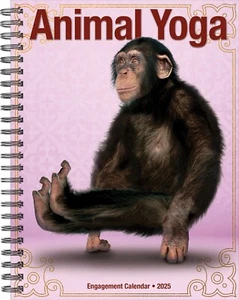 Animal Yoga 2025 6.5" x 8.5" Engagement Calendar - Picture 1 of 5