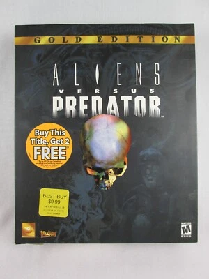 Aliens Versus (VS) Predator Gold Edition Video Games PC 2-CD Big Box 2000 VTG - Image 1 of 4