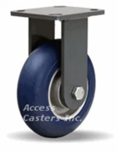 R-WH-62AYB 6" x 2" Hamilton Rigid Plate Caster, Polyurethane on Aluminum Wheel - Picture 1 of 2