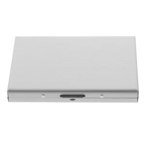 Ultra Thin Wallets RFID Blocking Credit Wallet Holder Stainless Steel for Men - Photo 1 sur 12