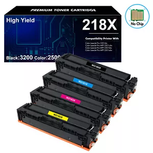 4PK 218X W2180X Toner Cartridge Fits HP 3301FDW 3301CDW 3201DW 3301SDW NO CHIP - Picture 1 of 1