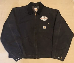 Mens Carhartt Work Jacket Corduroy Collar Blanket Lined 125 Anniversary Sz 2XL - Picture 1 of 11