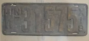 1918 Washington License Plate - Picture 1 of 2