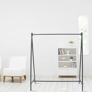 Black Metal Clothes Rack Garment Hanger Clothes Display Stand For Clothing Store - Picture 1 of 17