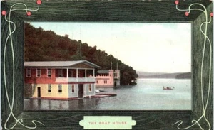 1900s MN Postcard The Boat House Luverne Minnesota Addie Gray Mabel Soman - Picture 1 of 2