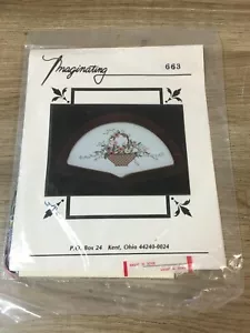 Imaginating Designed by Bea & Chris of Studio 7 Cross Stitch #663 Basket and Fan - Picture 1 of 2