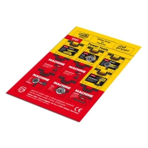 Power Tools ❤️ STICKER fit for building blocks tiles /5101 - Bild 1 von 1