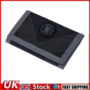 Chelsea FC Black Geo Wallet Official Licensed Product Birthday Xmas Gift - Picture 1 of 5