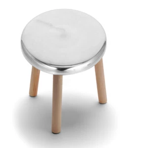 Stainless Steel Round Stool Surface Student Metal Top Counter Seats - Picture 1 of 12