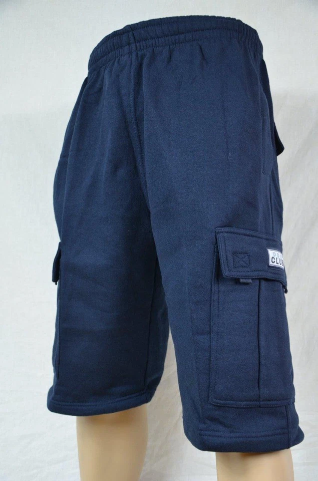 NUEVO CON ETIQUETAS PRO CLUB PANTALONES CORTOS CARGO POLAR PESADO AZUL MARINO BOLSILLOS PARA HOMBRE S-7XL 1 PIEZA Foto 1 de 1