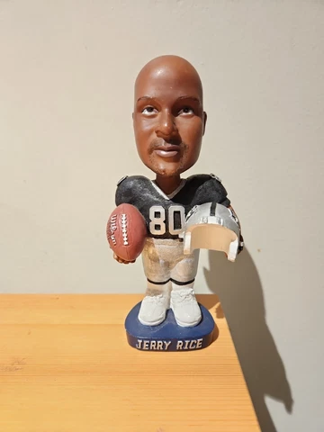Rare Vintage Jerry Rice Oakland Raiders Bobblehead  NFL Football Cover