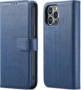 iPhone 13 Pro Max (6.7'') Wallet Case Card Holder PU Leather (FREE SHIPPING) - Picture 1 of 6