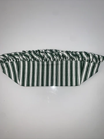 Longaberger Liner for Sweet Heart Sweet Treats Basket Green Ticking Stripe SU Cover