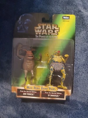 Star Wars POTF Max Rebo Band Pairs Joh Yowza Sy Snootles 1998 Kenner New/Sealed - Image 1 of 2