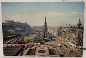 EDINBURG, CAPITAL OF SCOTLAND Natural COLOUR Photo 1950's Vintage Postcard - Picture 1 of 6