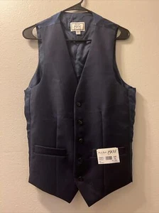 JoS A BANK 1905 MEN'S VEST TRADITION TUXEDO DRESS BLUE WOOL JACKET, Sz 35L - Picture 1 of 8