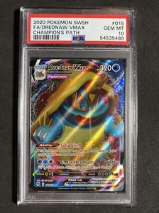 🔥 Pokemon PSA 10 Champion’s Path Full Art Dreadnaw Vmax #015 - Picture 1 of 2