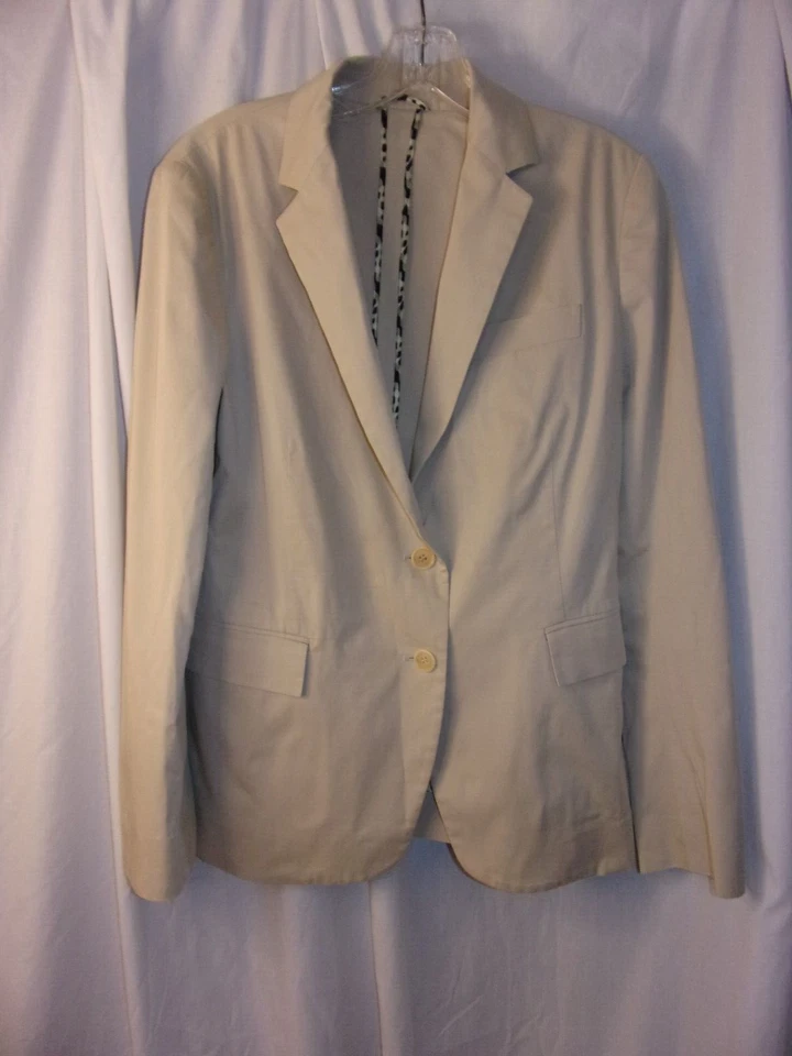 Chaqueta ligera mediana de algodón beige/tostado Etro Milano para dama en muy buena condición Foto 1 de 4