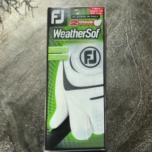 (2-Pack) Foot Joy FJ WeatherSof Men Reg Left Hand MED/Lg Golf Gloves - Picture 1 of 5