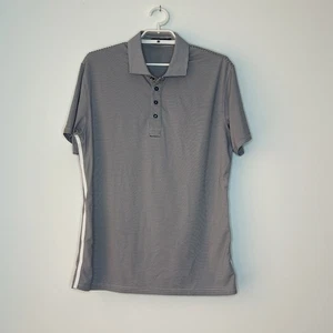 Camisa Polo G/Fore Para Hombres M Negra Blanca Rayas Golf Rendimiento Elastizada Preppy - Imagen 1 de 6