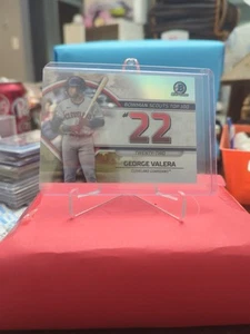 2023 Bowman Chrome George Valera #BTP-22 Scouts Top 100 #22 Guardians TTC684 - Picture 1 of 1