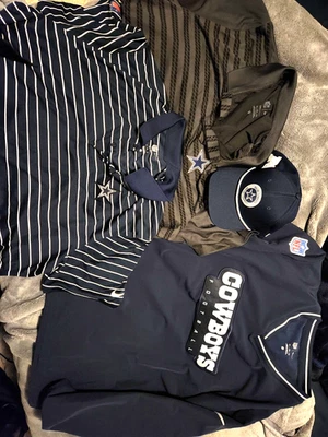 2XL Dallas Cowboys Nike 2024 Lateral Retro Pullover + Polo Sombrero CONJUNTO Foto 1 de 4