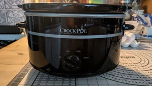 Crockpot Oval Slow Cooker Black 3.7 Litre Dishwasher Safe - Picture 1 of 5