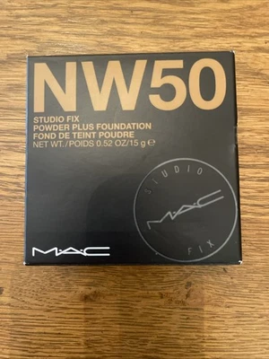MAC Studio Fix Powder Plus Foundation NW 50 Medium+ Shade 0.52/15g New In Box - Image 1 of 4