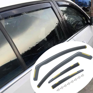 In-channel Style Window Visor Vent Shade Sun Rain Guard for 2012-2018 Ford Focus - Picture 1 of 16