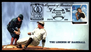 MayfairStamps US FDC 2000 Georgia Roberto Clemente Baseball Heritage First Day C - Picture 1 of 2