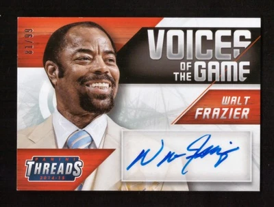2014-15 Panini Threads Walt Frazier Voices of the Game Auto 81/99 - Image 1 of 2