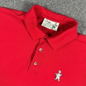 VTG T Barry Knicker Co Medium Polo Shirt Red Golf Specialty Golfing Shop USA - Picture 1 of 11