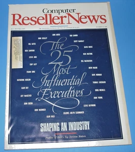 1989 Computer Reseller News 25 Most Influential Executives Gates Jobs 444 pgs - Picture 1 of 3