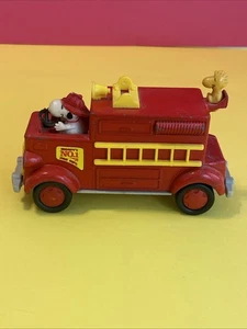 Peanuts Snoopy No1 Fire Dept Die-cast Fire Truck Aviva Toy Co 1965 - Picture 1 of 9