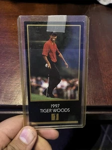 1997 GRAND SLAM VENTURES CHAMPIONS OF GOLF MASTERS SEALED TIGER WOODS ROOKIE - Picture 1 of 2