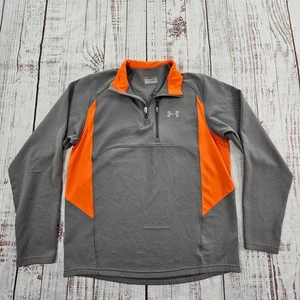 Under Armour Gray Long Sleeve 1/4 Sleeve Collared Jacket Men's M - Picture 1 of 10