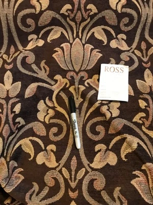 3.70m of Ross, damask chenille upholstery fabric - Image 1 of 4